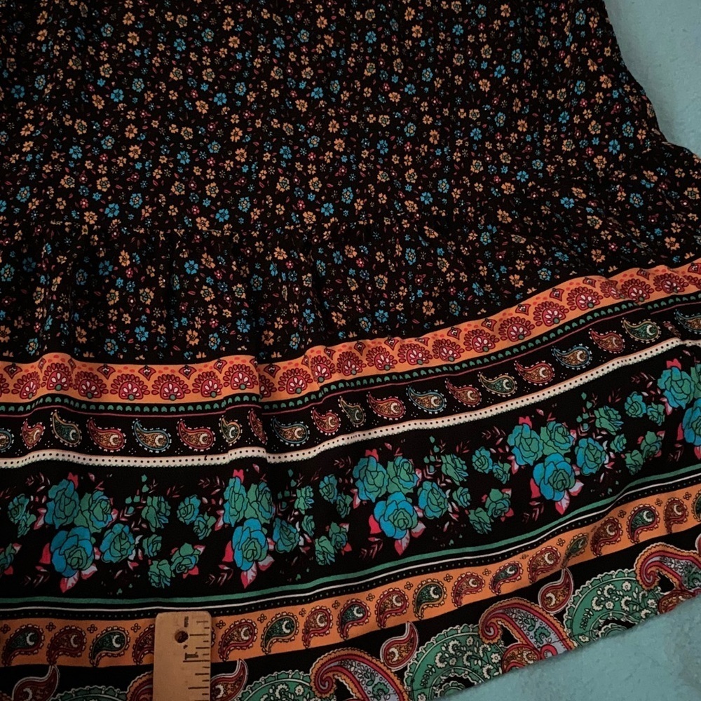 PRETTYGARDEN floral ditzy maxi dress short flutter sleeves v-neck NEW size XL - Picture 4 of 9